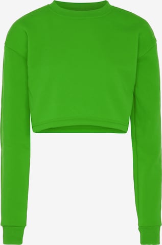 NALLY Sweatshirt in Groen: voorkant
