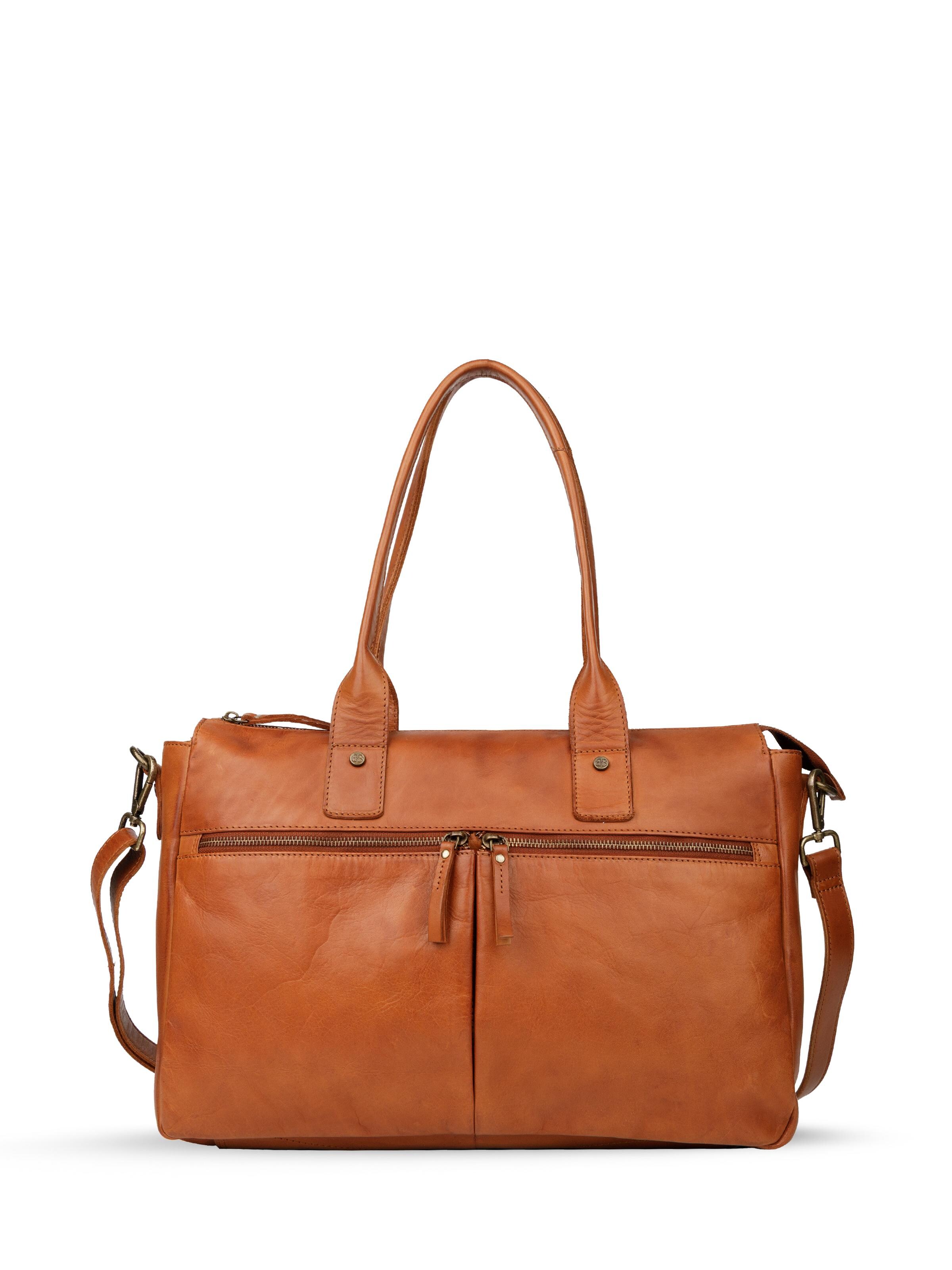 Bellicci Laptop Bag 'Greselle' in Brown: front