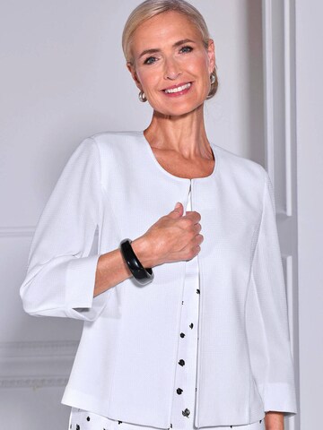 Goldner Winterjacke in Weiß