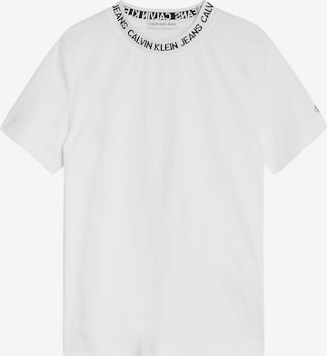Calvin Klein Jeans Shirt 'Intarsia' in White: front