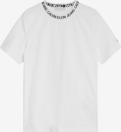 Marškinėliai 'Intarsia' iš Calvin Klein Jeans, spalva – juoda / balta, Prekių apžvalga