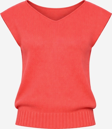Süel knitwear Knitted top 'Carlos' in Orange: front