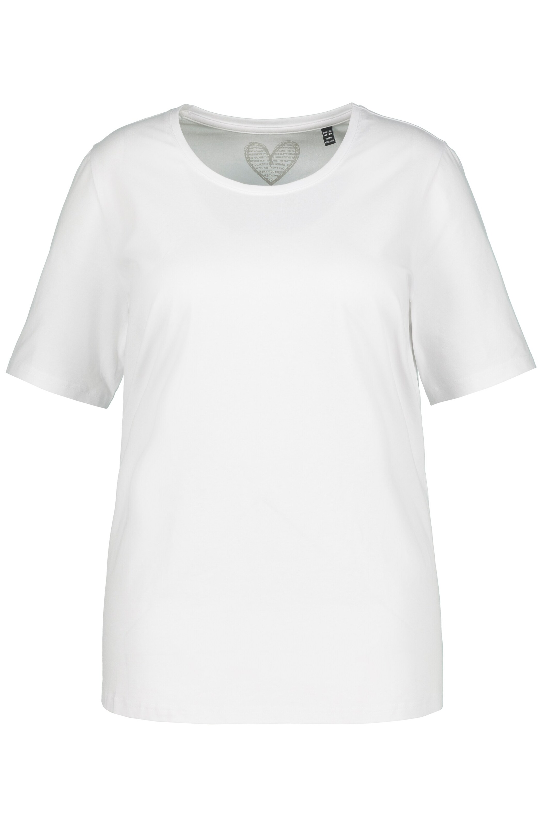 Ulla Popken T-Shirt in Weiß: Vorderseite