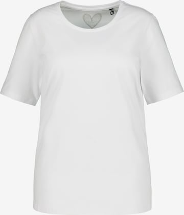 Ulla Popken T-Shirt in Weiß: Vorderseite