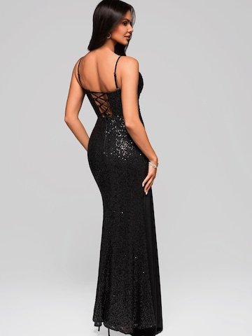 Ombre Abendkleid‌‌‌‌‌‌ in Schwarz
