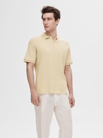 SELECTED HOMME Poloshirt 'Jaden' in Beige: predná strana