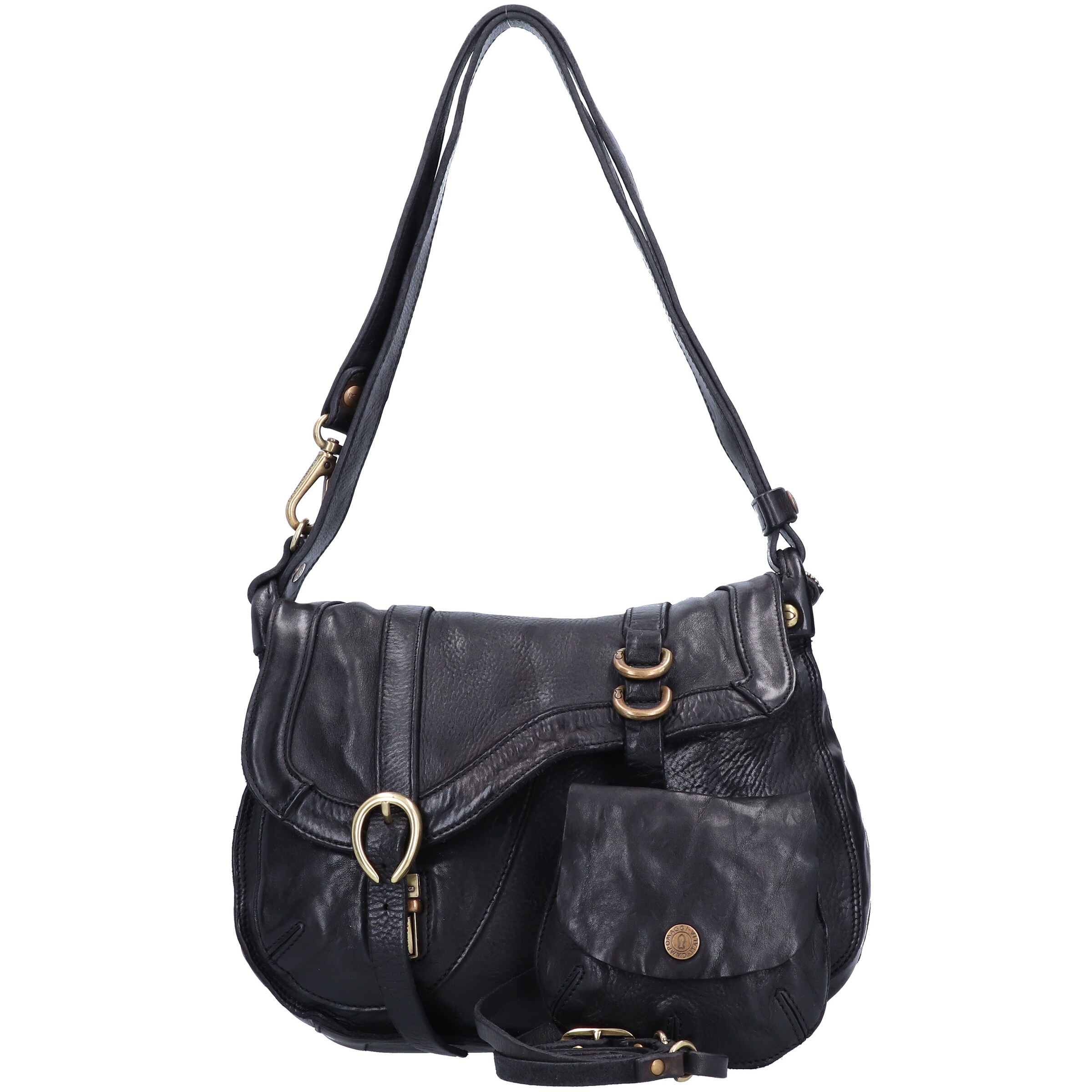 Sac bandoulière Campomaggi en noir