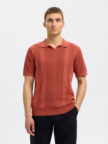 SELECTED HOMME - Jersey 'CHANNING' en rojo: frente