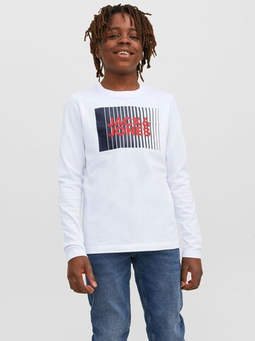 Jack & Jones Junior Shirt 'JJECORP' in White: front