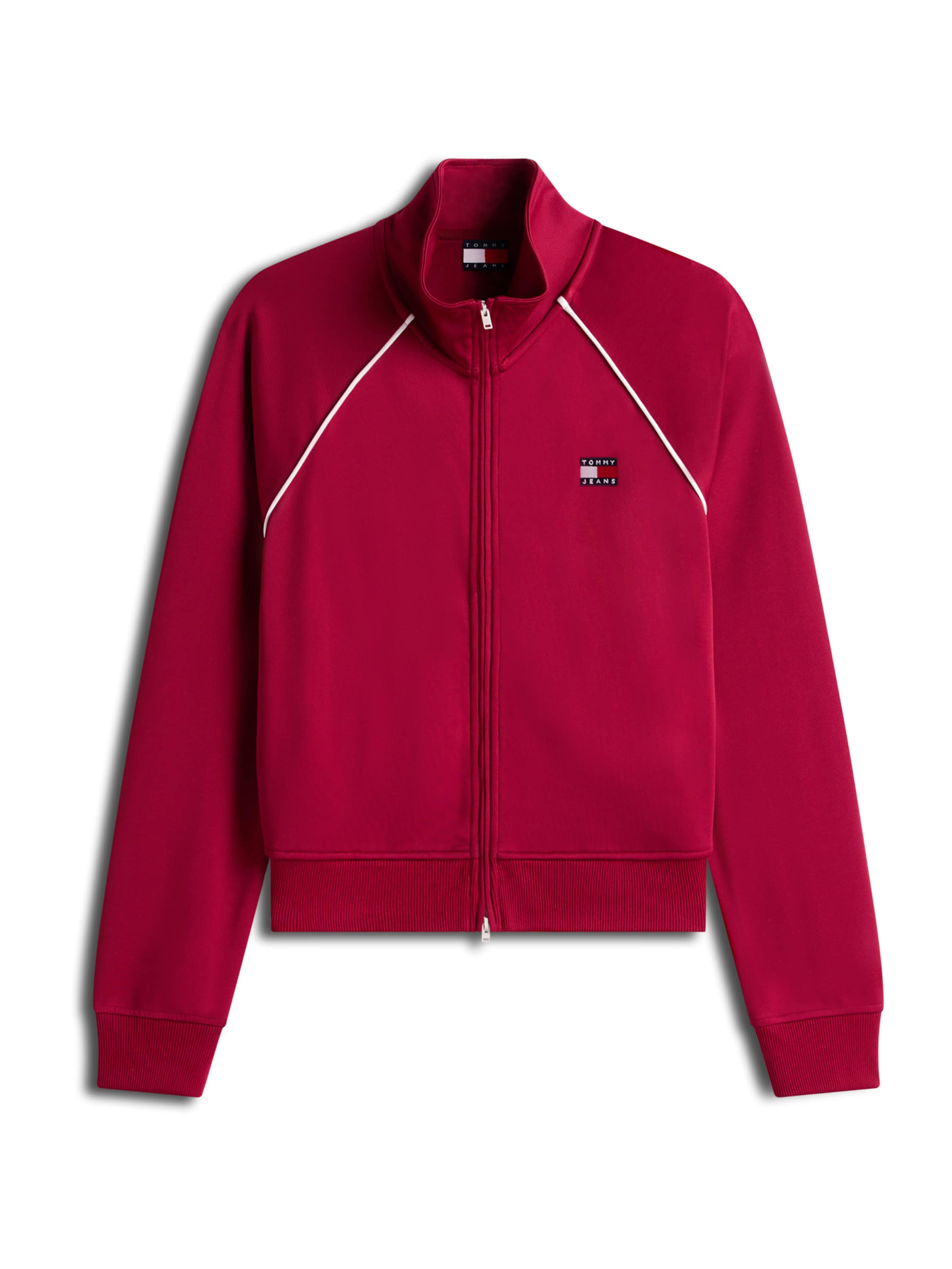 Veste de survêtement Tommy Jeans en rouge : devant