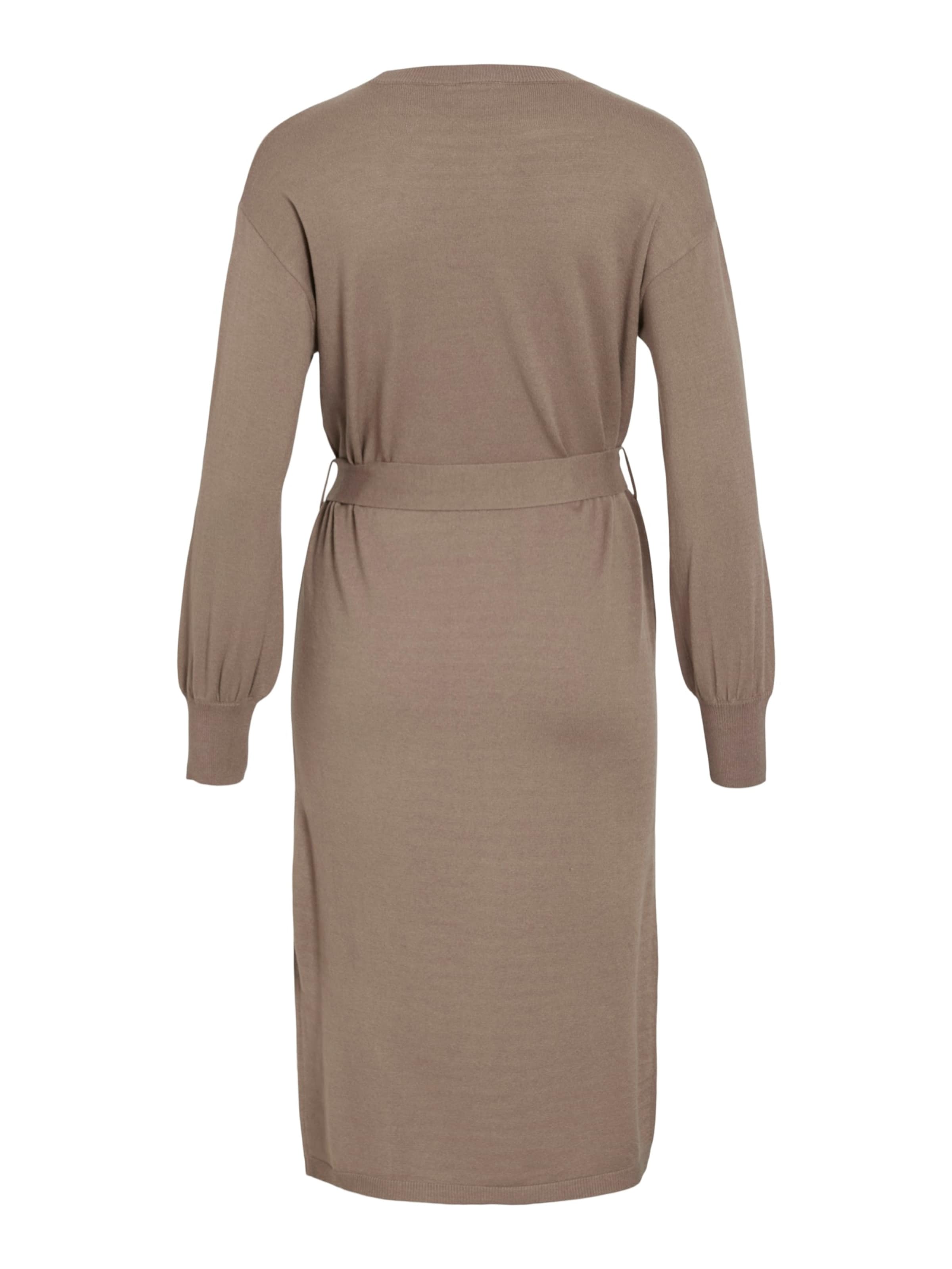 VILA Knit dress 'VIRicky' in Brown