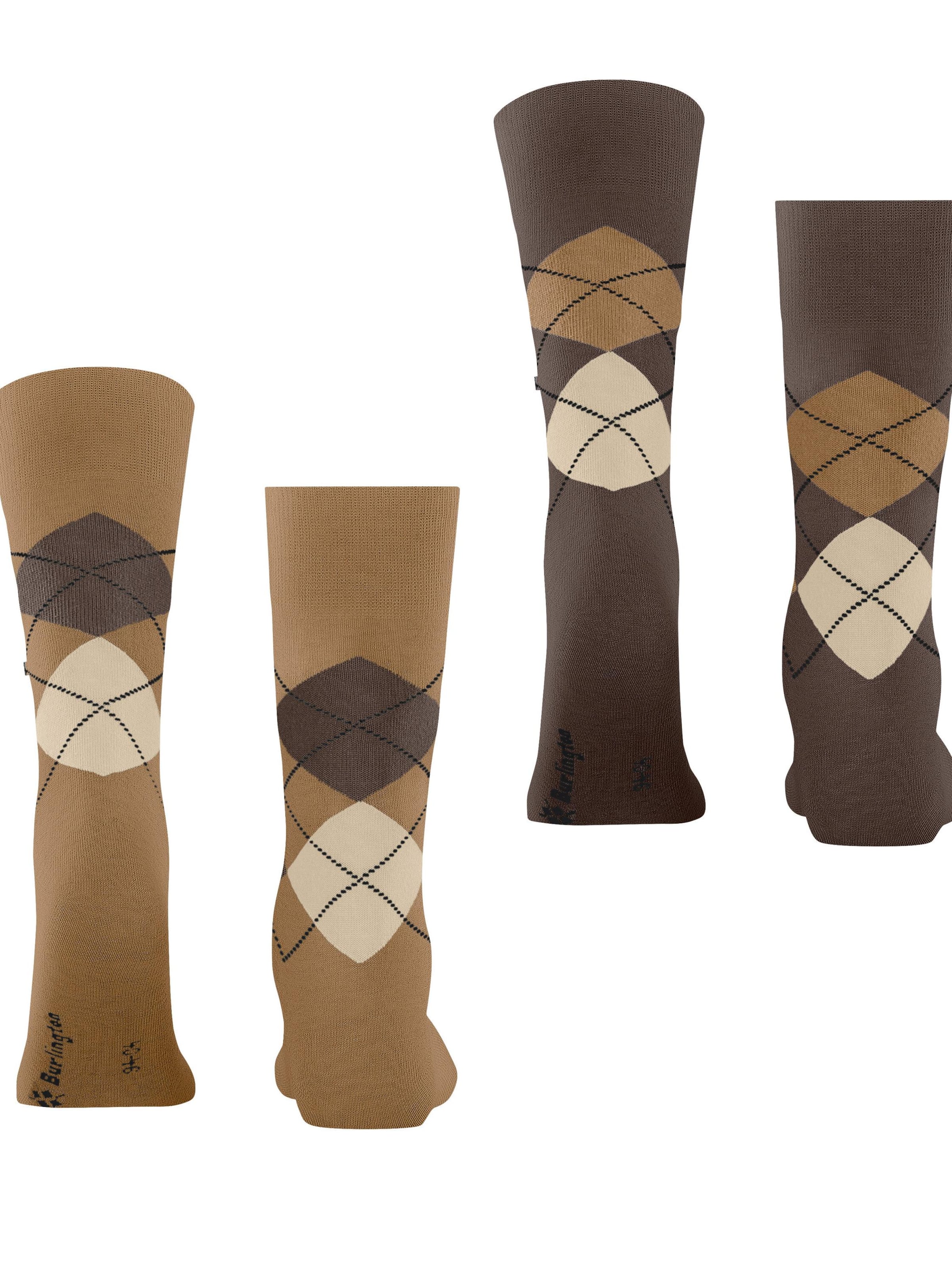BURLINGTON Socken 'Everyday Argyle'‌‌‌‌‌‌‌‌ in Braun
