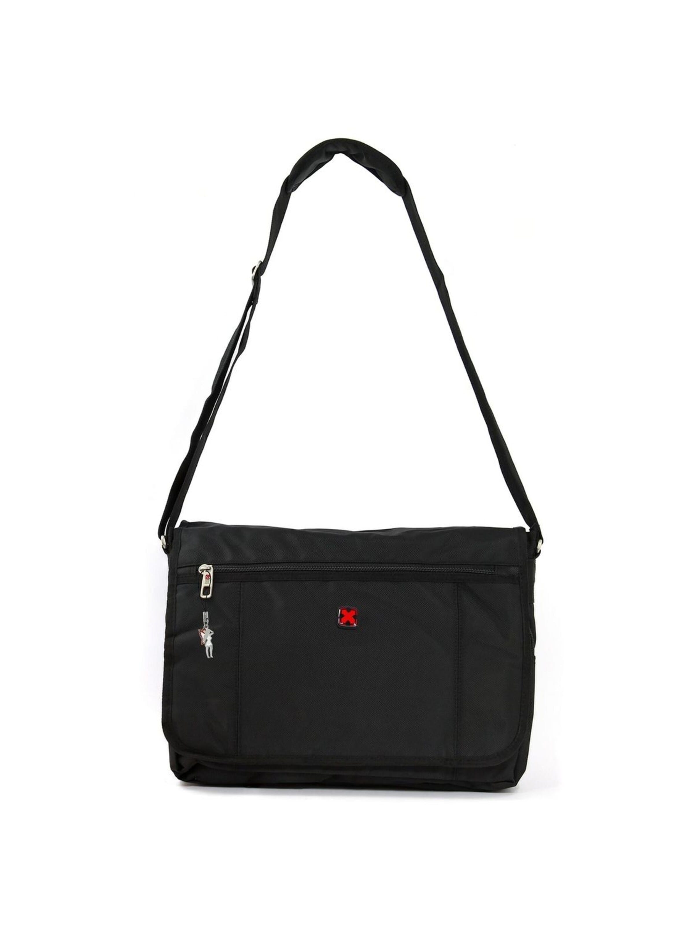 Travel N Meet - Bolso de hombro en negro: frente