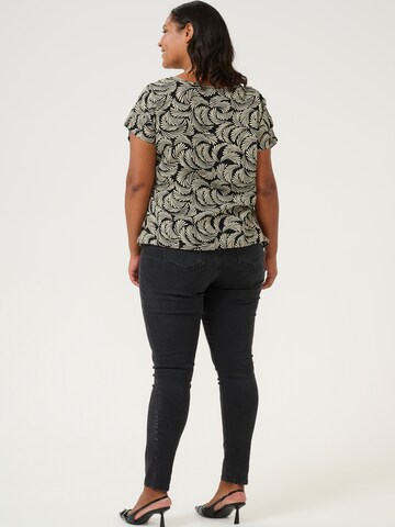 KAFFE CURVE Blouse 'Sonna Stanley' in Zwart