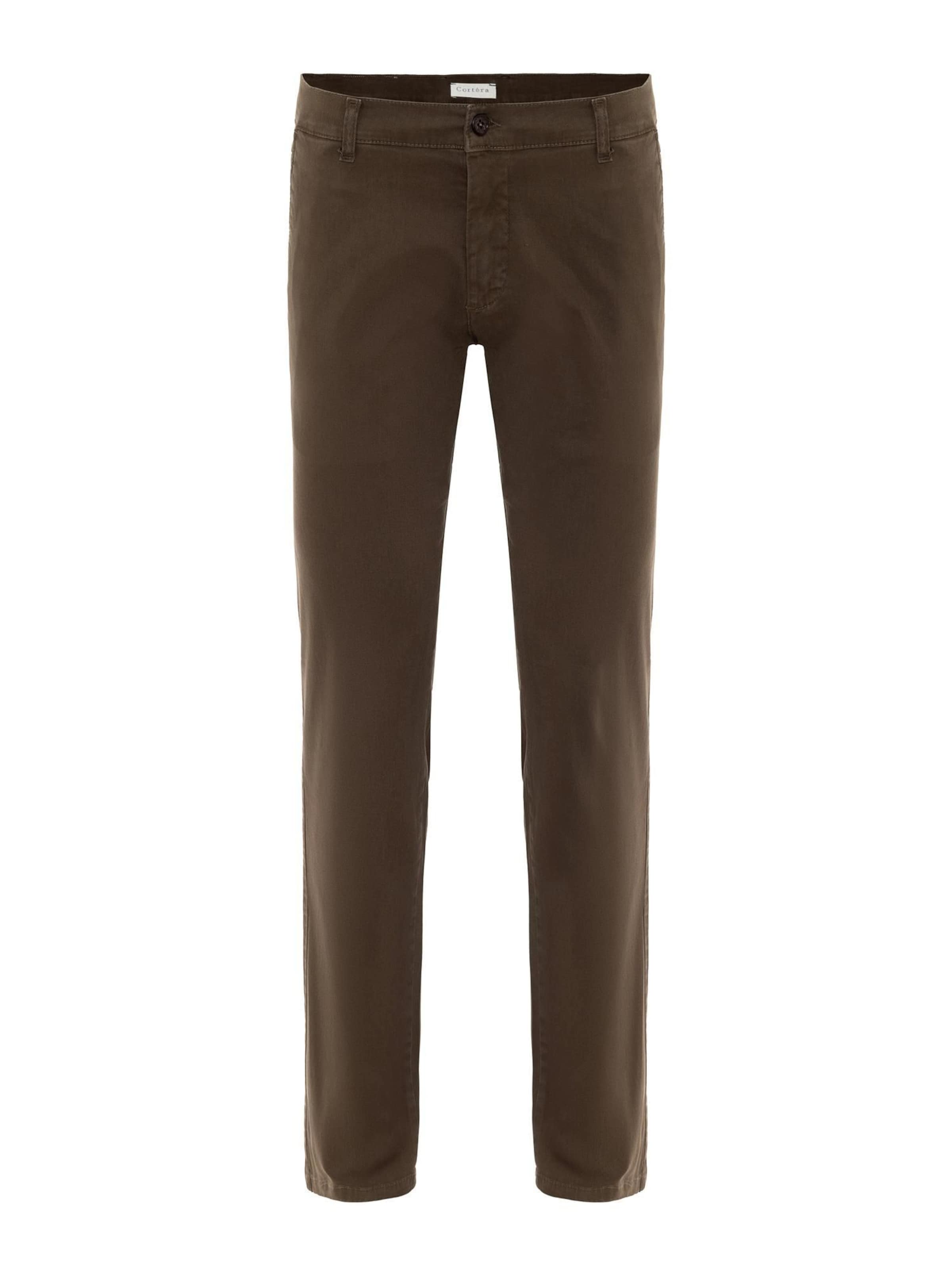Cortera Обычный Штаны 'Louis' в Зеленый: спереди