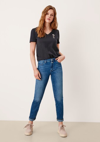 s.Oliver Slimfit Jeans i blå