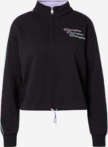 Champion Authentic Athletic Apparel Sweatshirt in Black: front