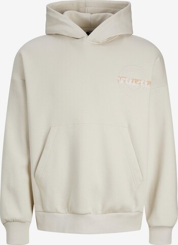 Sweat-shirt 'Digital' JACK & JONES en beige : devant