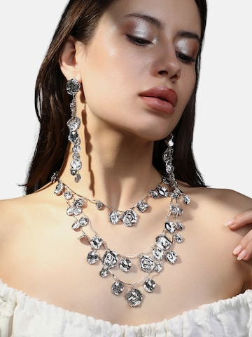 Parure de bijoux 'Tiffani' SOHI en argent : devant
