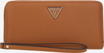 GUESS Портмоне 'TALENT SLG LARGE ZIP AROUND' в Коричневый: спереди