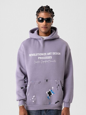 Sweat-shirt VAMOS CLO en violet : devant