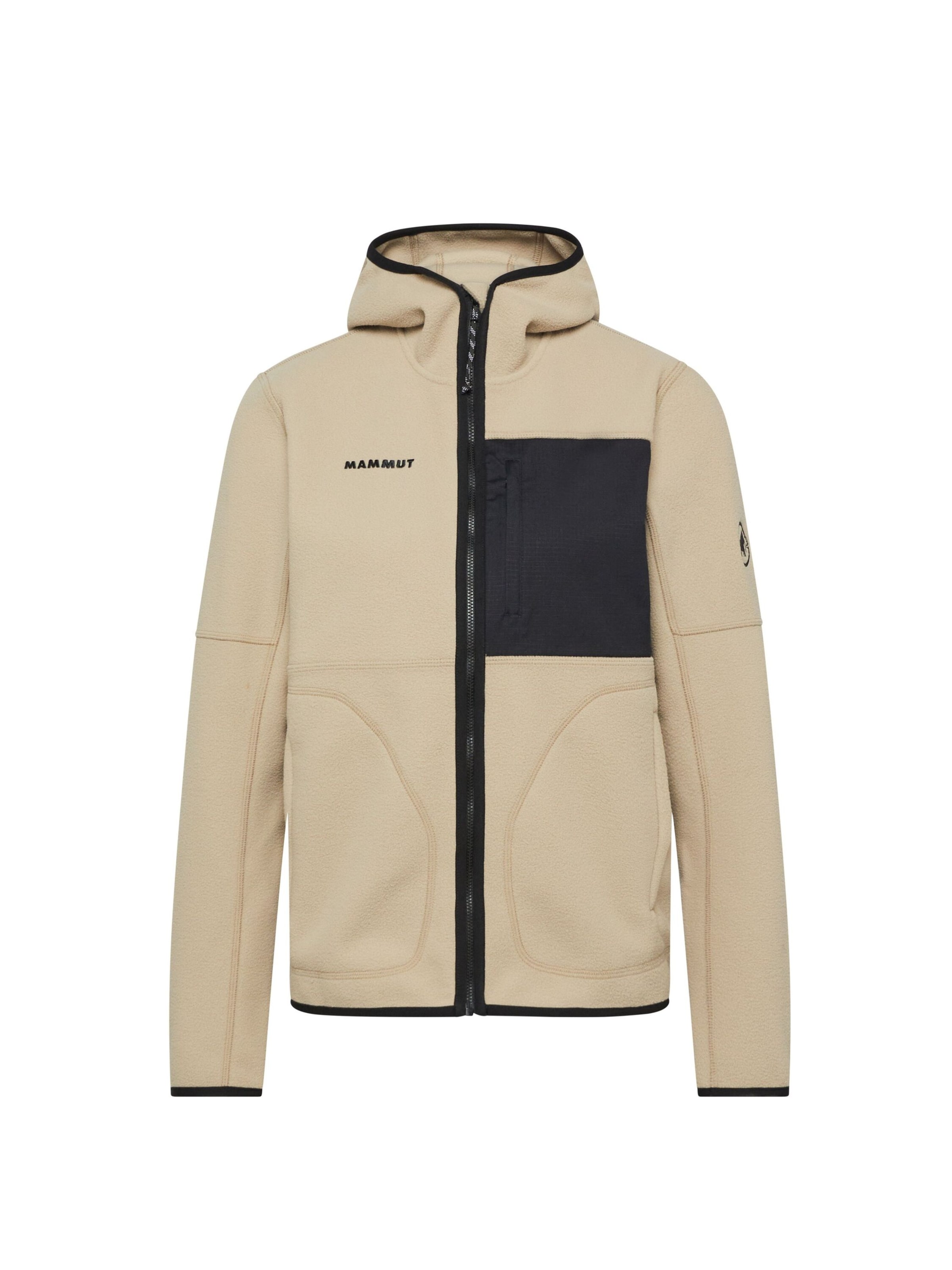 MAMMUT Fleecejacke  ‘Tamaro' in Braun: Vorderseite