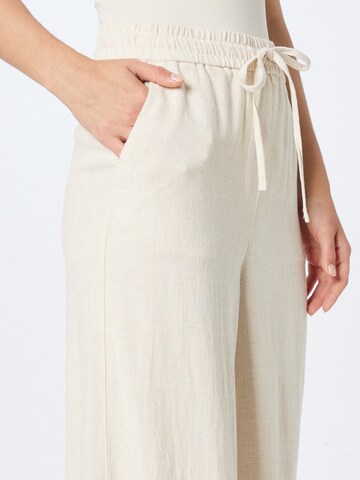 MSCH COPENHAGEN Wide leg Pants 'Idetta Smia' in Beige