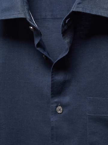 MANGO MAN Regular fit Button Up Shirt 'Ants' in Blue