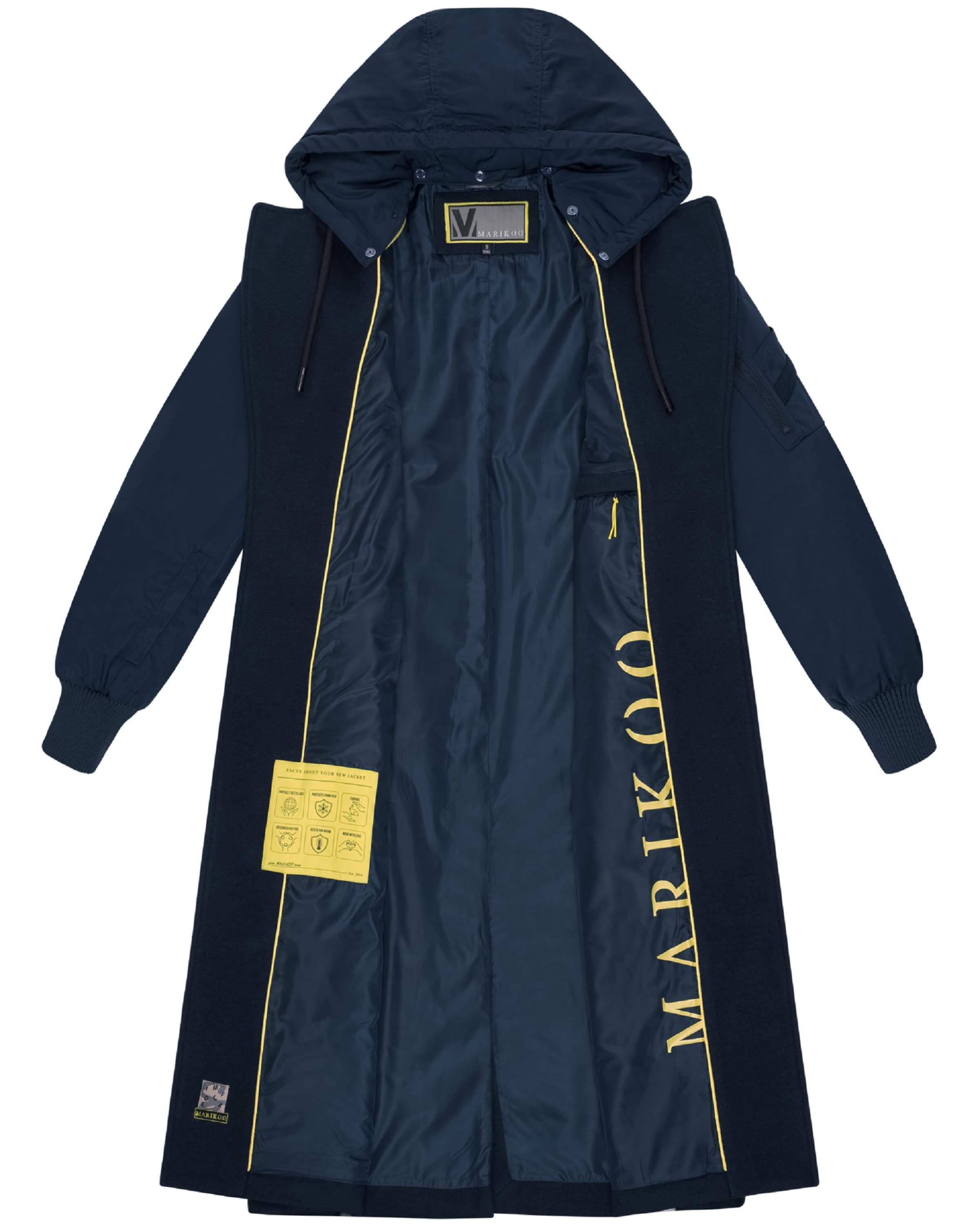 MARIKOO Mantel 'Tjadee 16' in Blau