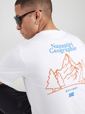 NAPAPIJRI Bluser & t-shirts 'SENAR' i hvid