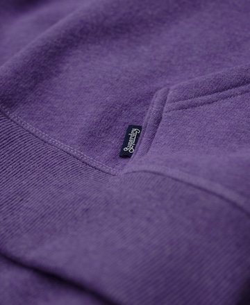 Superdry Zip-Up Hoodie 'Essential' in Purple