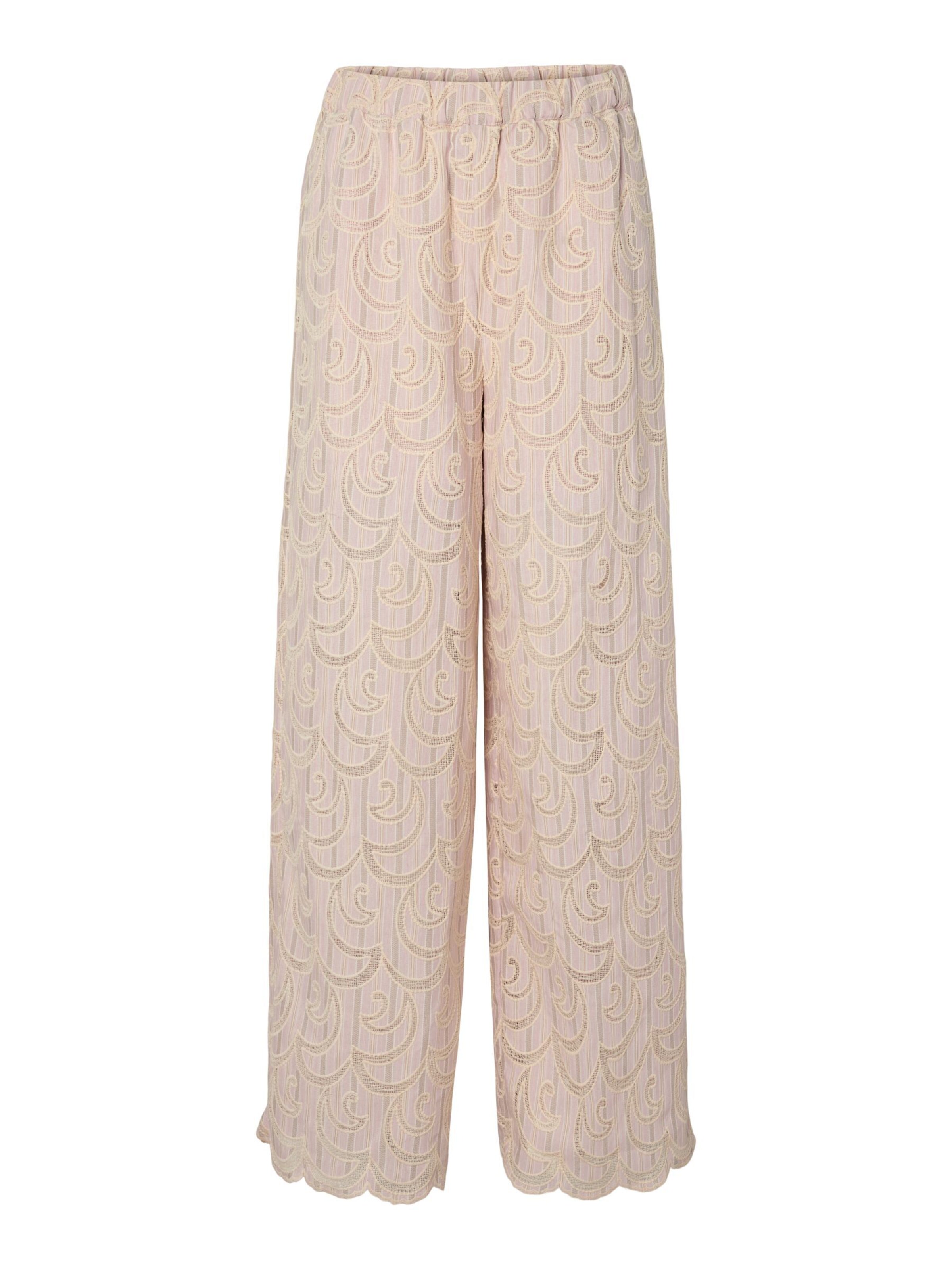 YAS Pantalon 'YASHalino' en beige / rosé / poudre, Vue avec produit