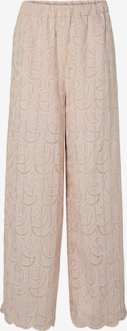 YAS Wide Leg Hose 'YASHalino' in Pink: Vorderseite