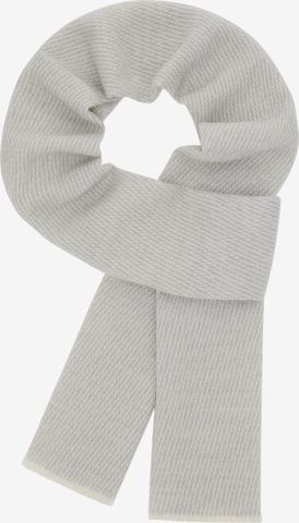 Écharpe 'Jacquard ' Boggi Milano en gris : devant