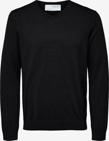 Pull-over SELECTED HOMME en noir : devant