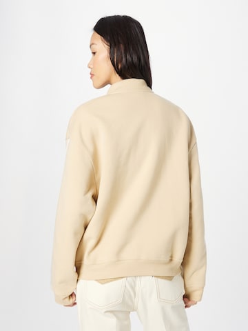 LEVI'S ® Sweatshirt 'Graphic Rue 1/4 Zip Crew' i beige