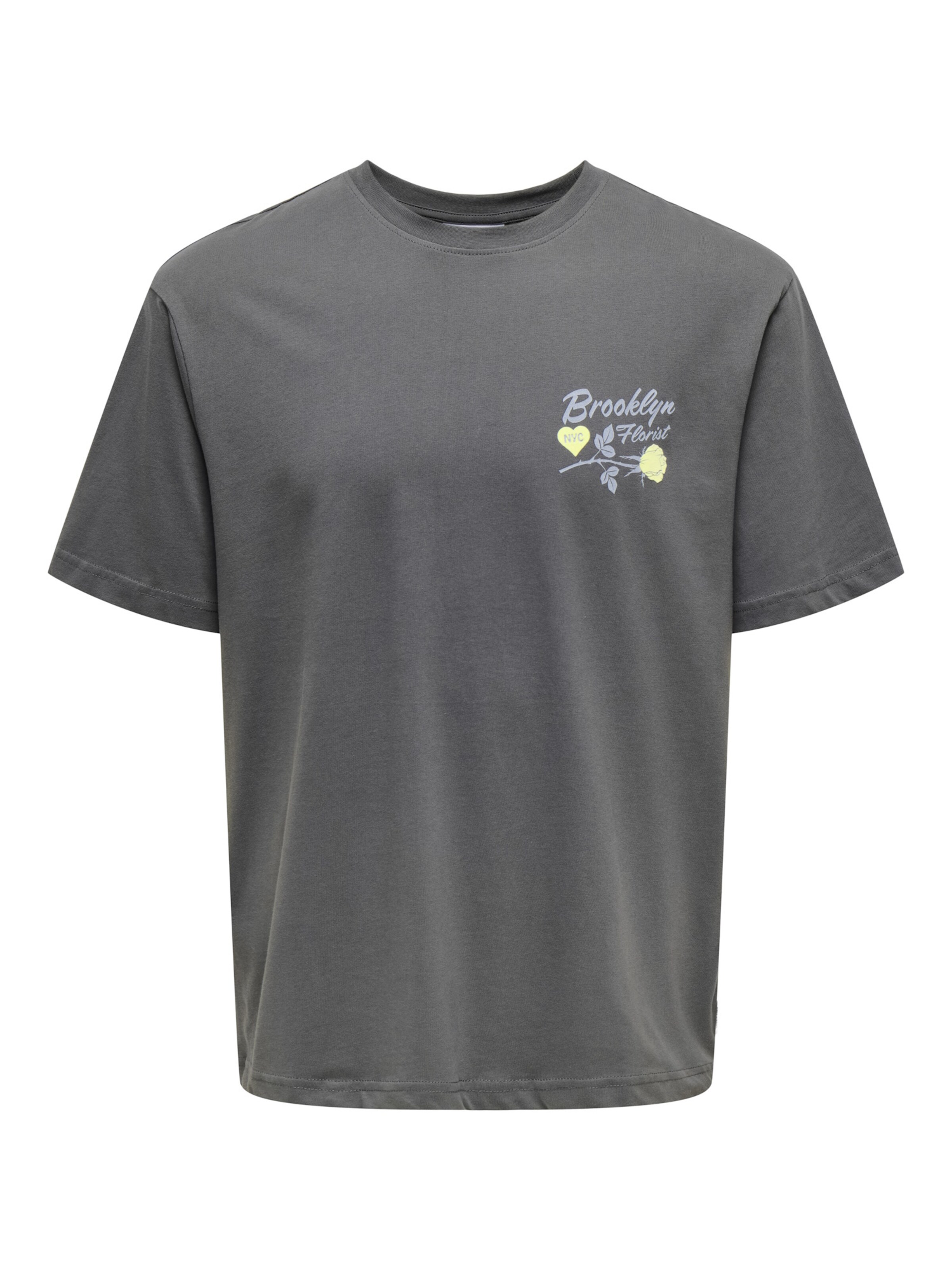 T-Shirt 'Rylan' Only & Sons en gris : devant