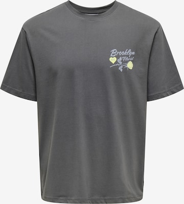 T-Shirt 'Rylan' Only & Sons en gris : devant