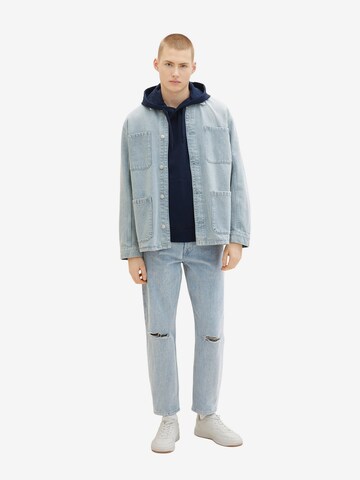 TOM TAILOR DENIM Sweatshirt i blå