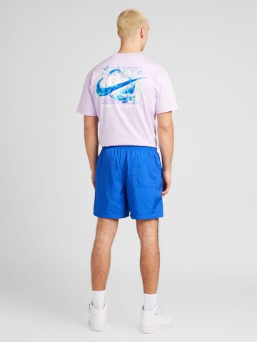 Nike Sportswear Ohlapna forma Hlače 'CLUB' | modra barva