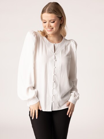Quiosque Bluse in Weiß: Vorderseite