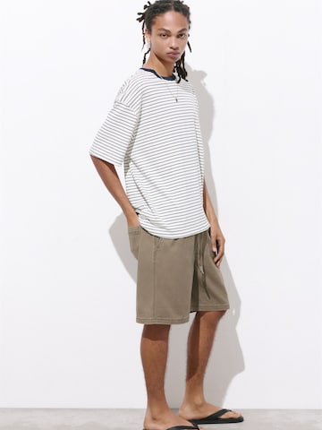 Wide leg Pantaloni di Pull&Bear in verde