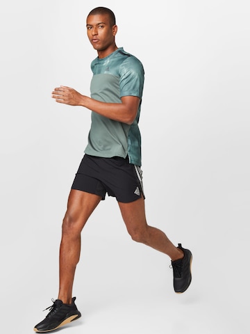 ADIDAS SPORTSWEAR Performance Shirt 'Aeroready Workout Chalk Print' in Green