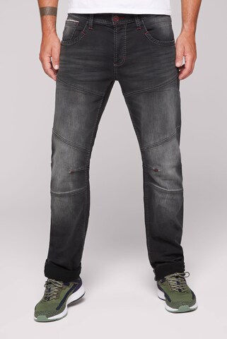 CAMP DAVID Regular Jeans in Black: front