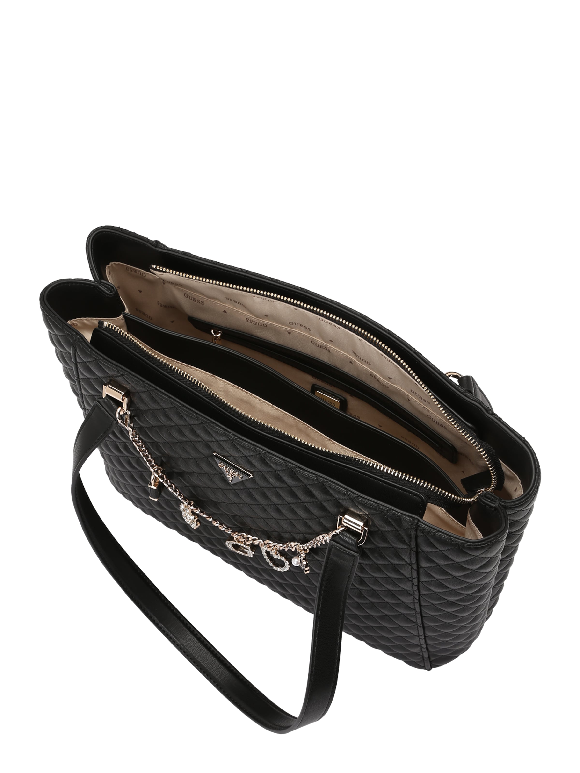 GUESS Shopper 'EVERLEE NOEL TOTE' in Zwart