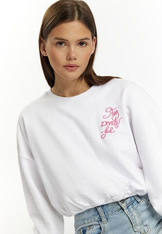 MYMO Sweatshirt 'Keepsudry' in White