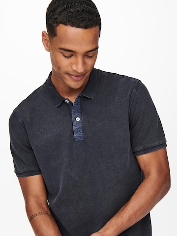 Only & Sons Poloshirt 'Travis' in Blau