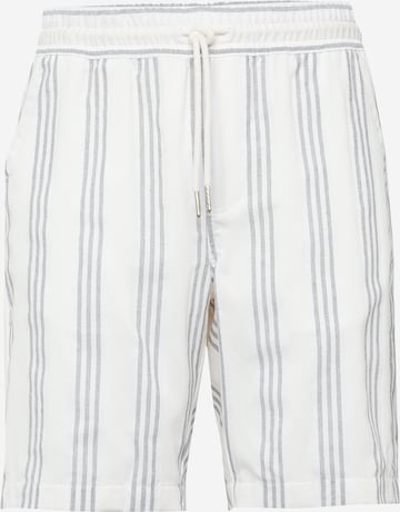 Regular Pantaloni de la Lindbergh pe alb: față