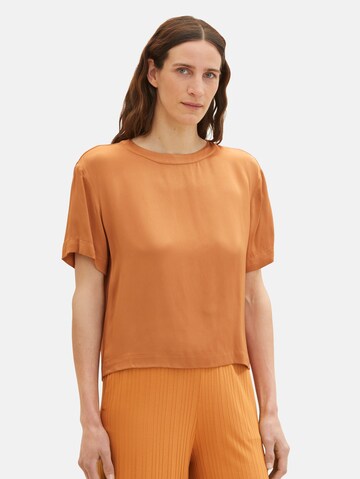 TOM TAILOR Bluse i brun: forside