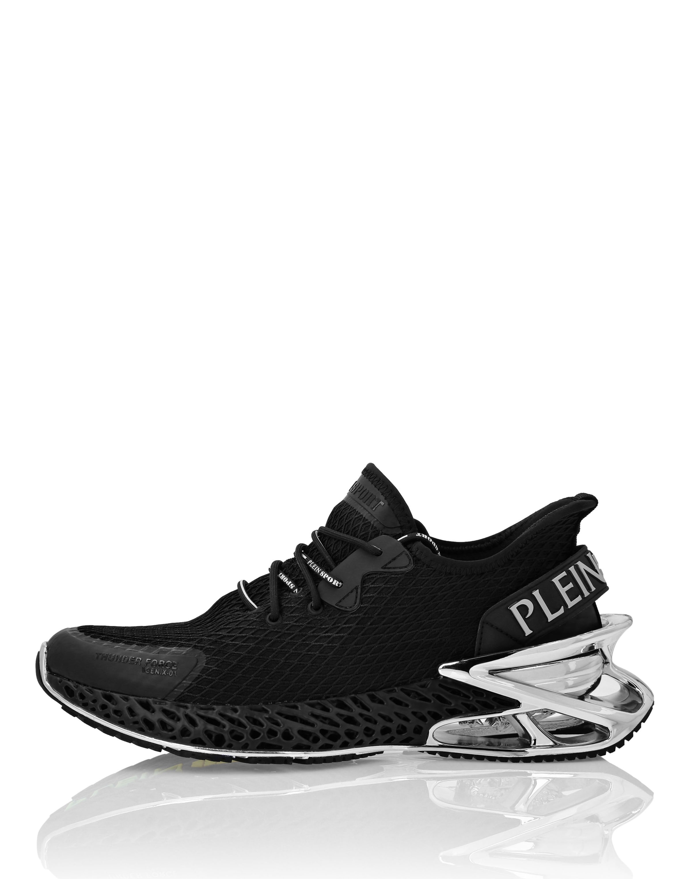 Plein Sport Sneakers 'Thunder Force Genx' in Black / Silver, Item view
